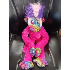 Mohawk Monkey Plush Pink Purple 23inches